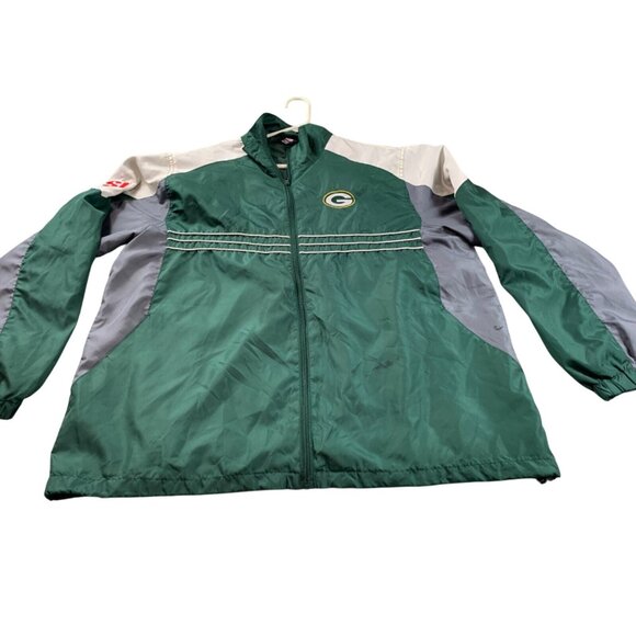Reebok Other - Vintage Green Bay Packers Jacket Men XL Green NFL Windbreaker Full Zip Reebok